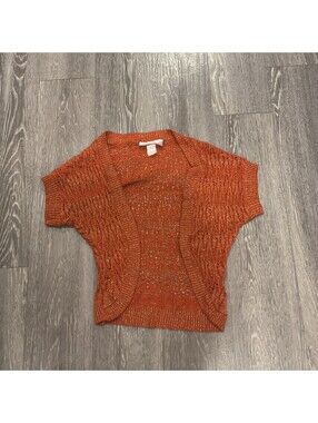 Absolutely Creative Women’s Open Front Cardigan Top orange